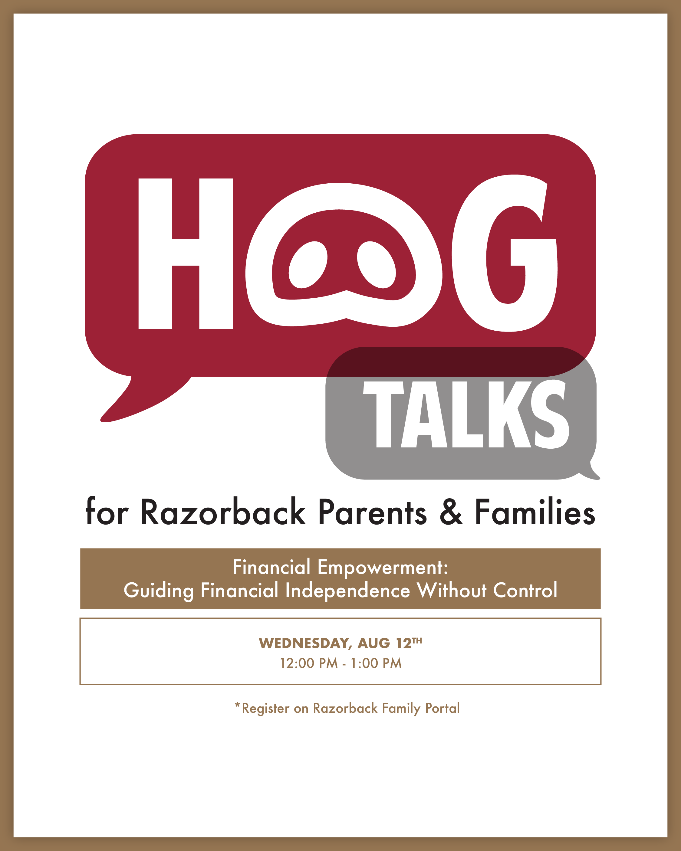 Hog Talks: Financial Empowerment: Guiding Financial Independence Without Control