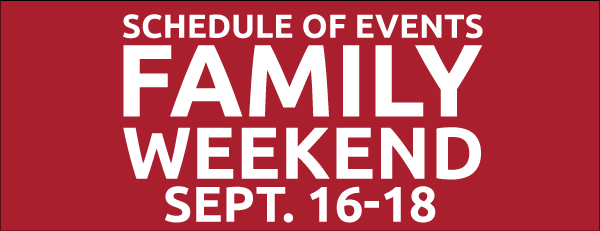 family weekend schedule