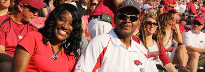 parents at football game